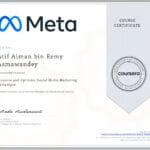Certificate of Meta Measure and Optimise Social Media Marketing Campaigns