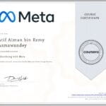Certificate of Advertising with Meta