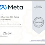 Certificate of Meta Fundamentals of Social Media Advertising
