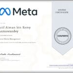 Certificate of Social Media Management from Meta